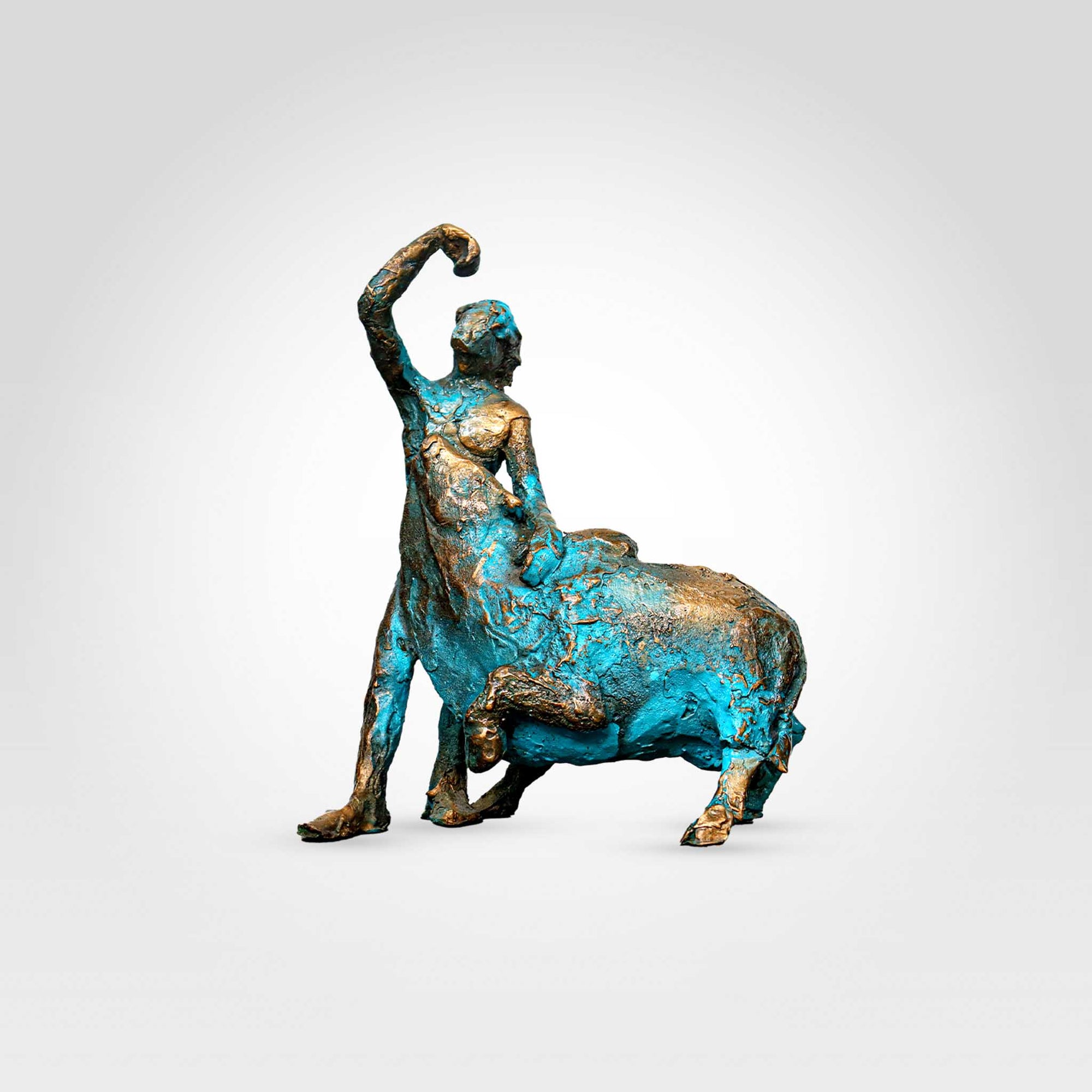 Feminine & Bovine Bond: A Sculptural Serenity