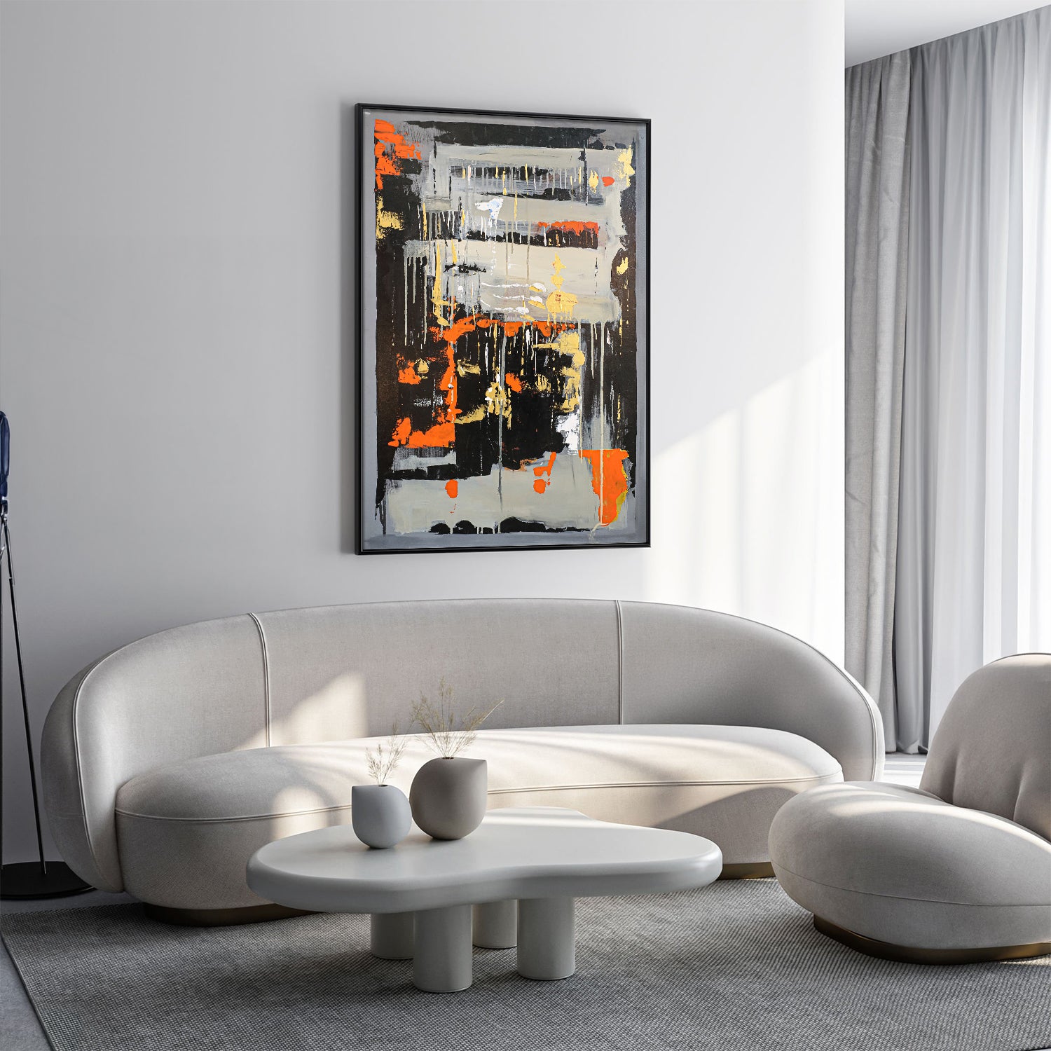 Abstract dialogues: Light against dark