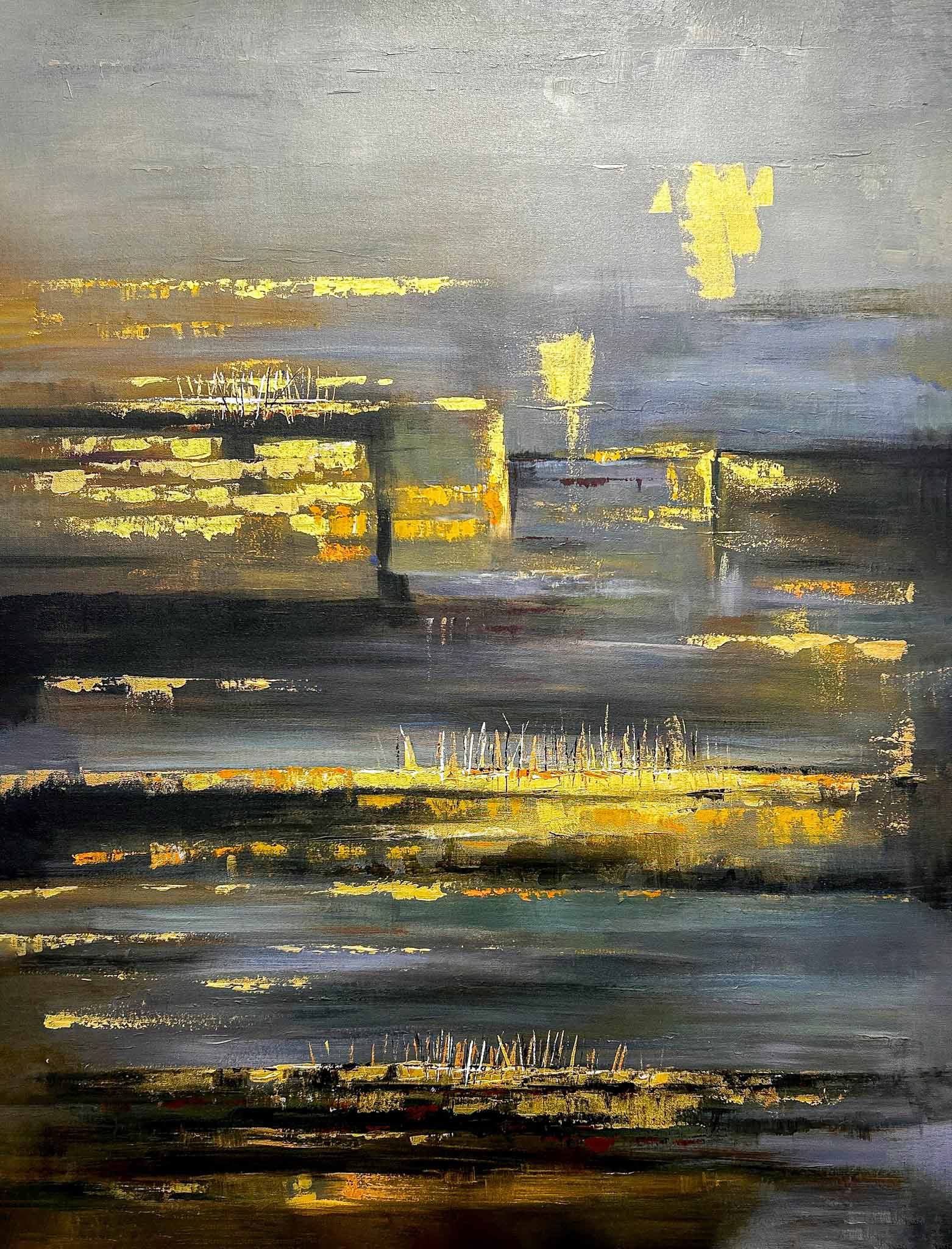 Abstract peaks: Melange of colours