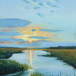 Escape to Nature's Beauty: Sunset River Scene